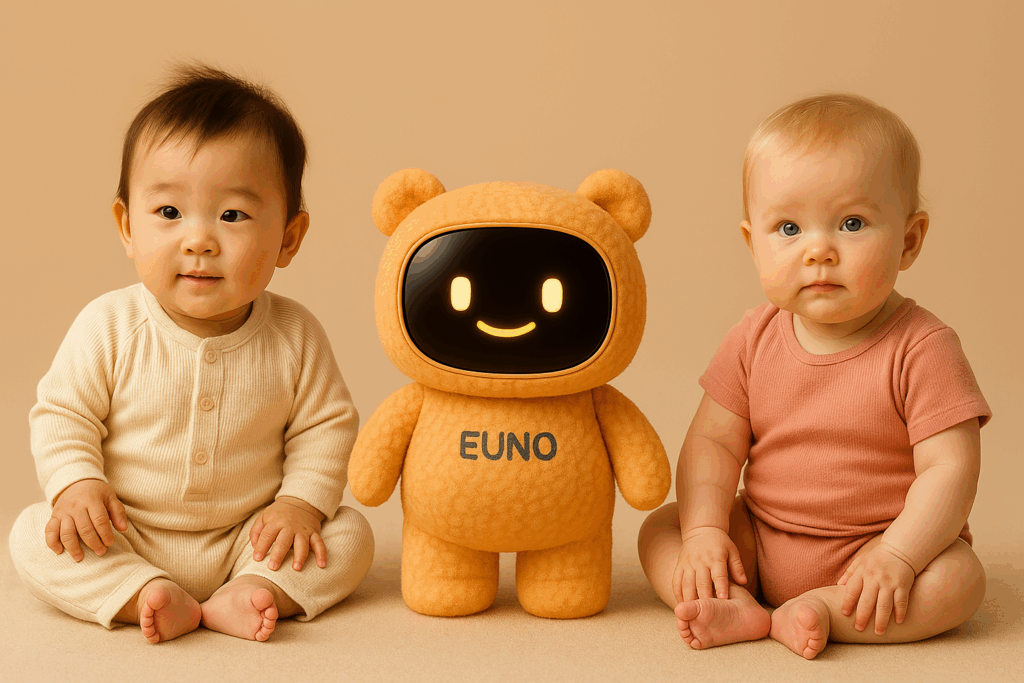 Robot Euno avec enfants